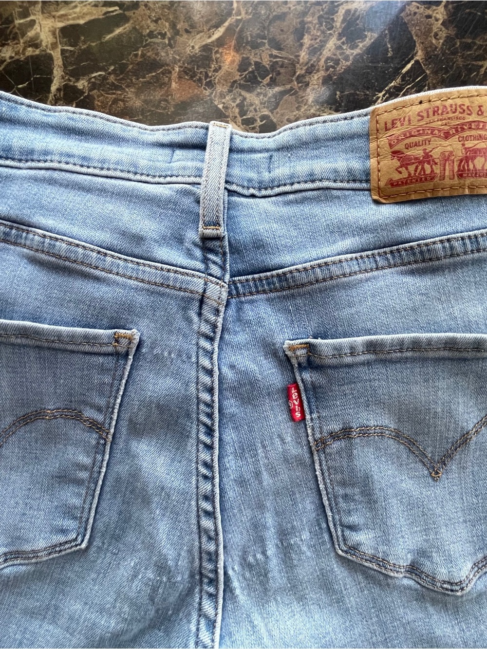 Levi's 721 High Rise Light Blue Jeans